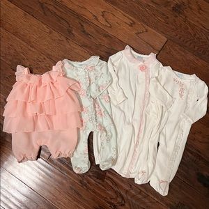 Baby Girl Edgehill Collection One Piece Sets (Sz: 3-6 months)